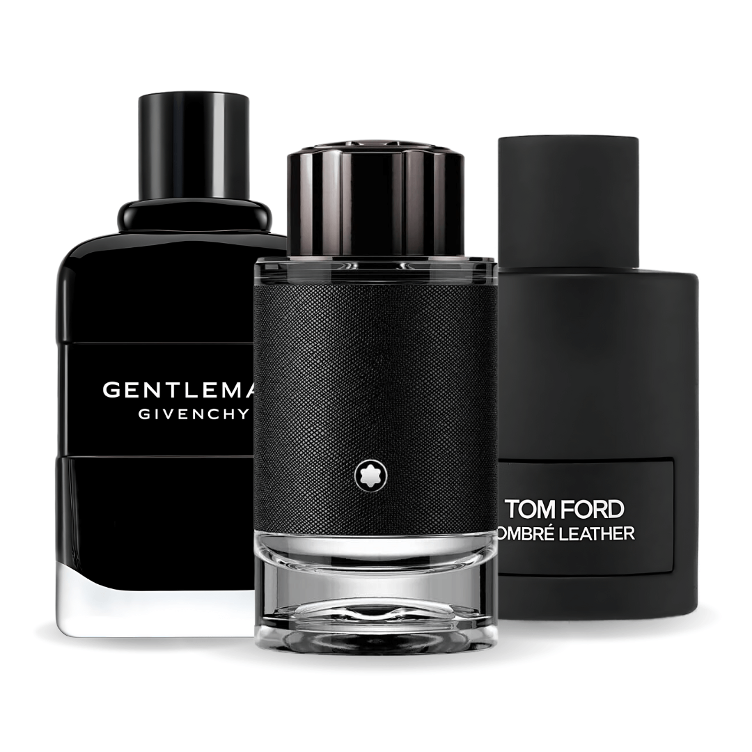 Set 3 parfumuri – Tom Ford Ombre Leather, Givenchy Gentleman, Montblanc Explorer 100 ml