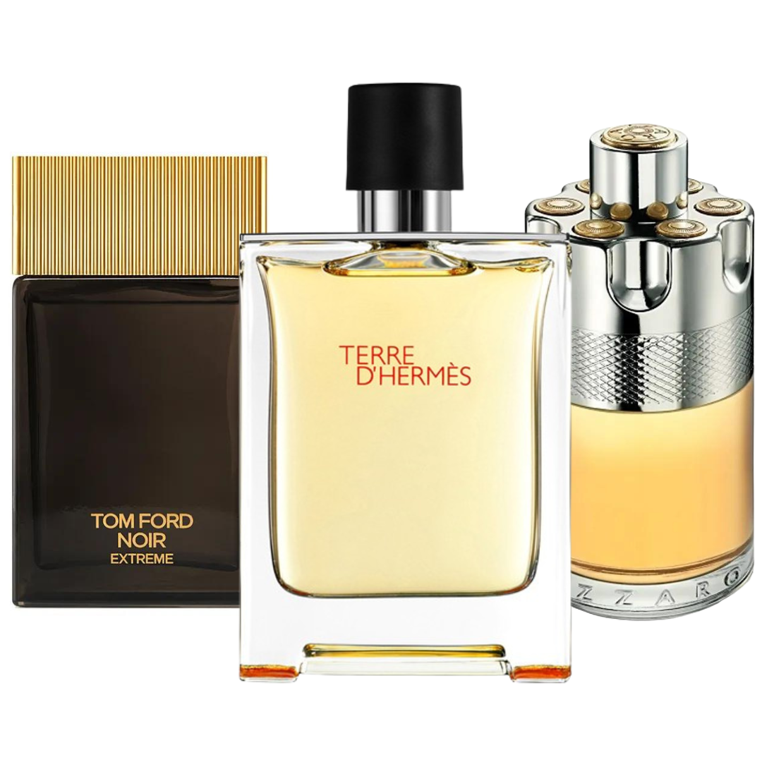 Set 3 parfumuri Terre d'Hermès, Azzaro Wanted, Tom Ford Noir Extreme 100ml