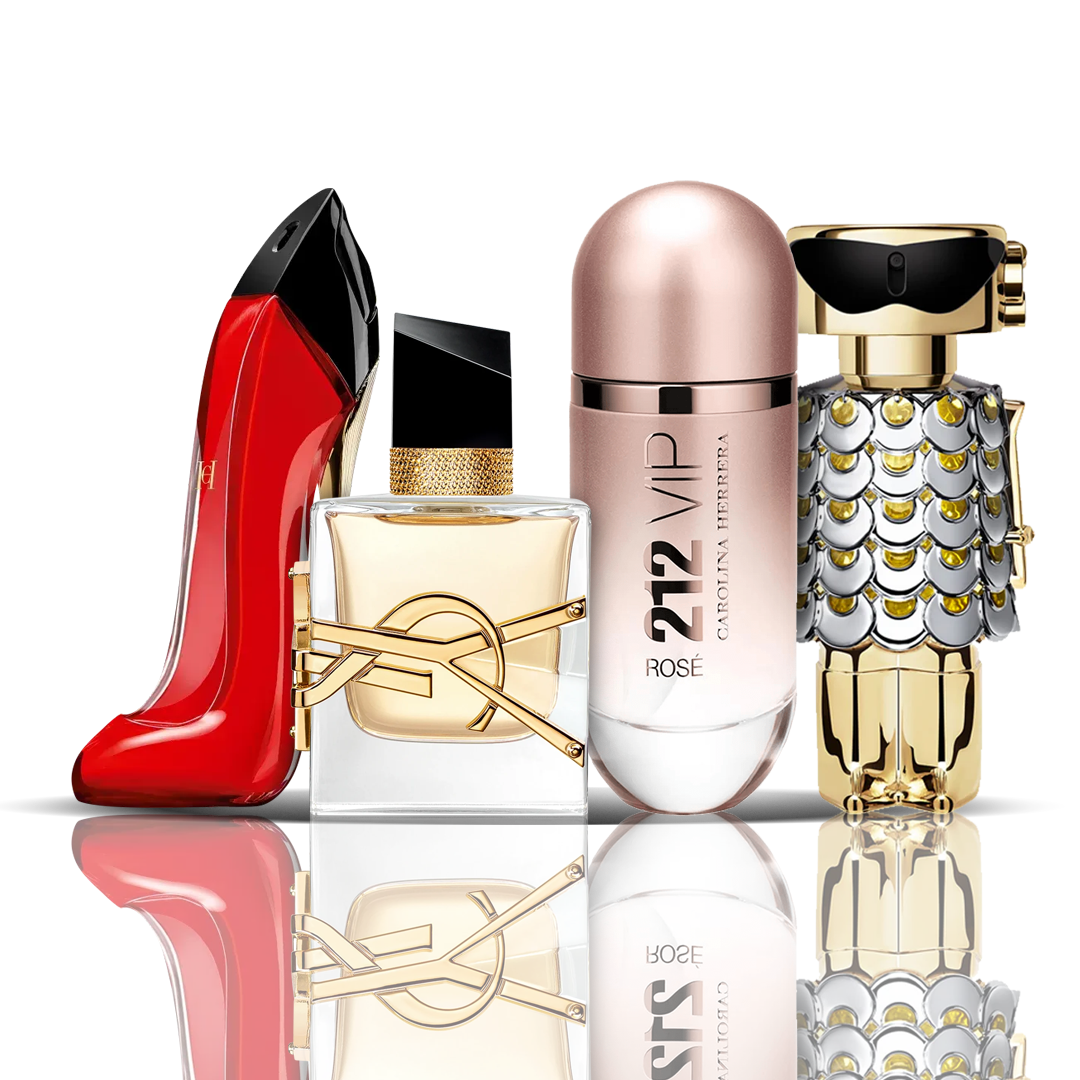 Set 4 parfumuri – Very Good Girl, Libre, 212 VIP Rosé, Fame 100 ml