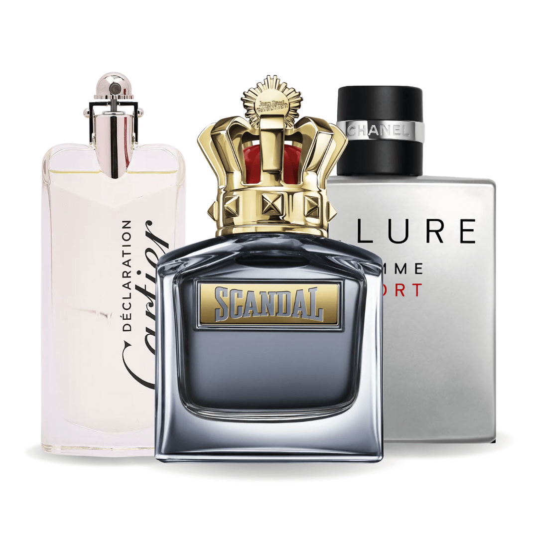 Set 3 parfumuri – Allure Homme Sport, Jean Paul Gaultier Scandal, Cartier Declaration 100 ml