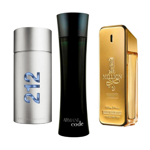 Set 3 parfumuri – 212 Men NYC, Paco Rabanne One Million, Armani Code Homme 100 ml