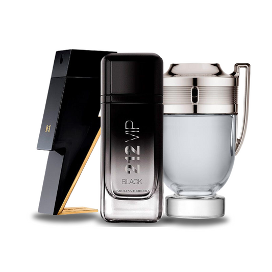 Set 3 parfumuri BAD BOY, 212 VIP BLACK și INVICTUS 100 ml