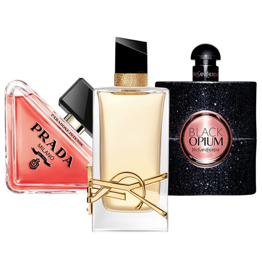 Set 3 parfumuri: Prada Paradox, Black Opium Yves Saint Laurent, Libre 100ml